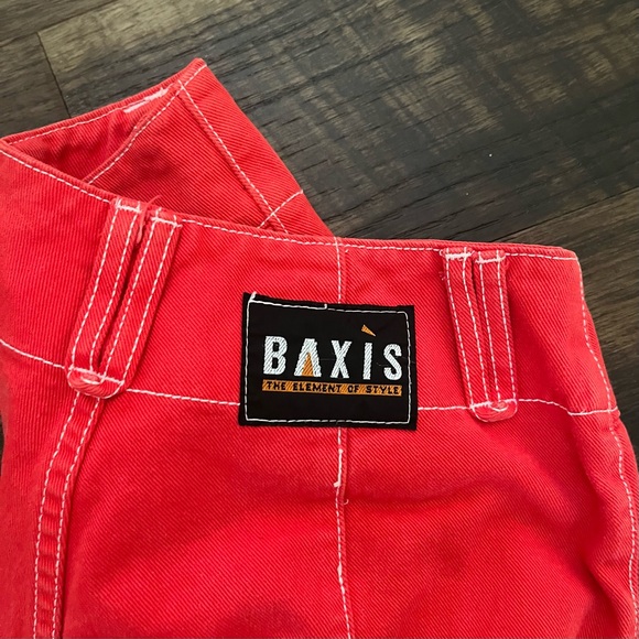 Vintage Baxis red super flare bells bellbottom wide leg denim jeans 26” waist - Picture 7 of 15